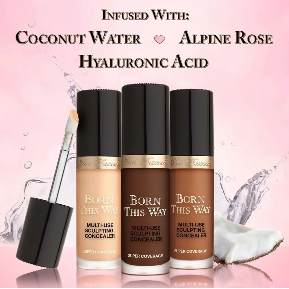 🌿 Too Faced Born This Way Super Coverage Multi-Use Concealer - Warm Beige